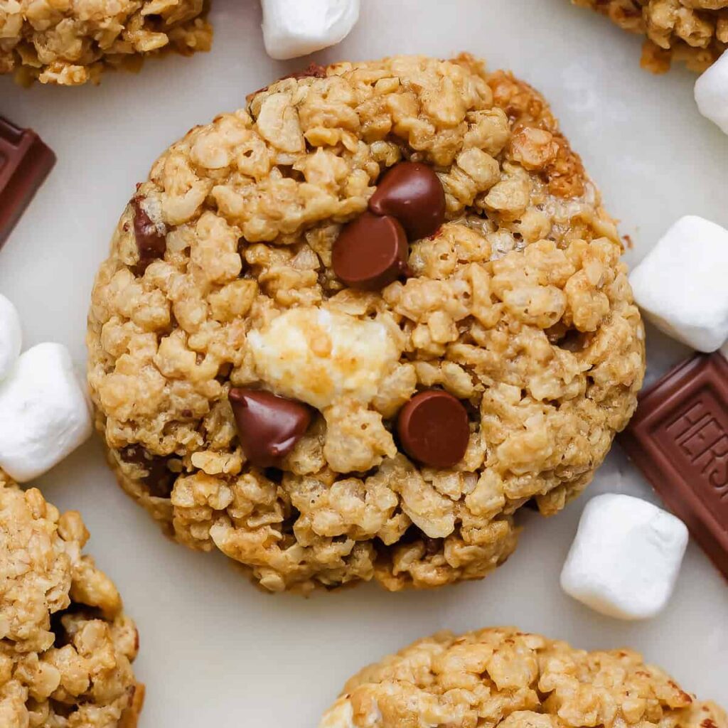 Mogyoróvaj ropogós s'mores sütik