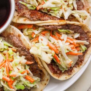 Smash Burger Tacos (japán BBQ stílus)