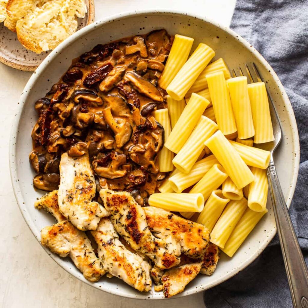 Creamy Chicken Mushroom Pasta (Ready in 30 Minutes!)