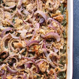 Healthy green bean casserole.