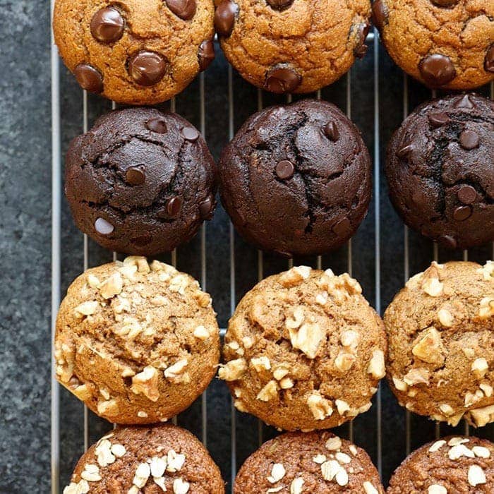 Healthy Muffin Recipes: One Base Batter, Six Ways