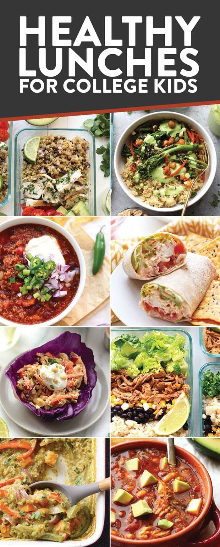 One of the best things you can do as a student is pack a lunch to-go. This will save you so much money in the long-run and make sure you're making healthy choices all day long. Check out some of our fav meal-prep lunches below! best lunches for college students
