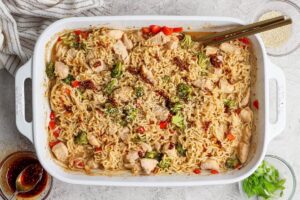 Könnyen sült ramen tészta
