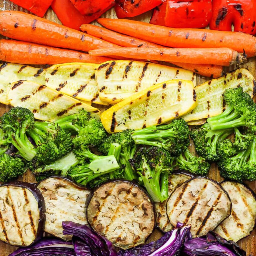 Easy Rainbow Grilled Vegetables