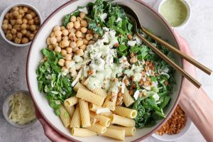 Green Goddess Pasta Salad (6 Ingredients, No Dressing to Make!)