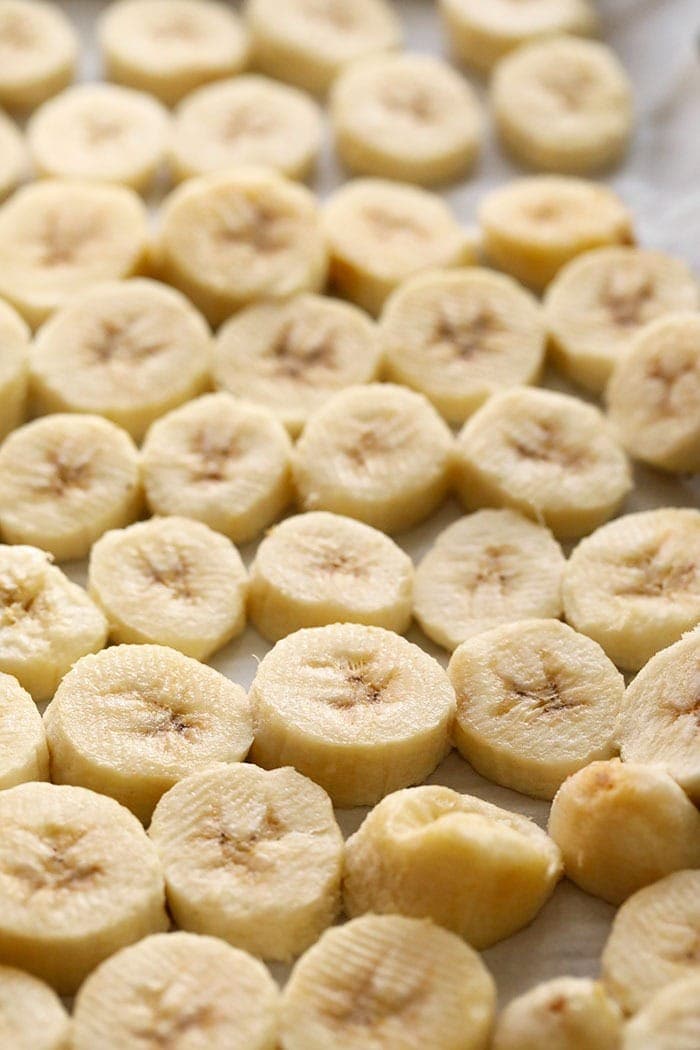 how to freeze sliced bananas