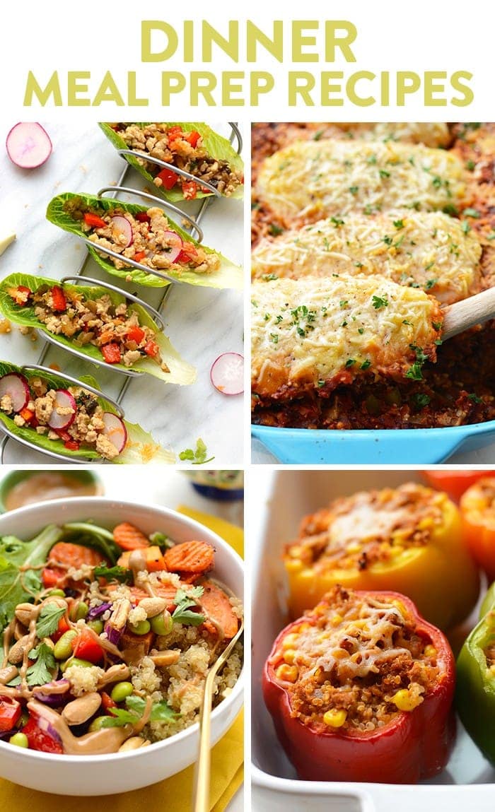 Meal prep dinner recipes ready for a weeknight meal