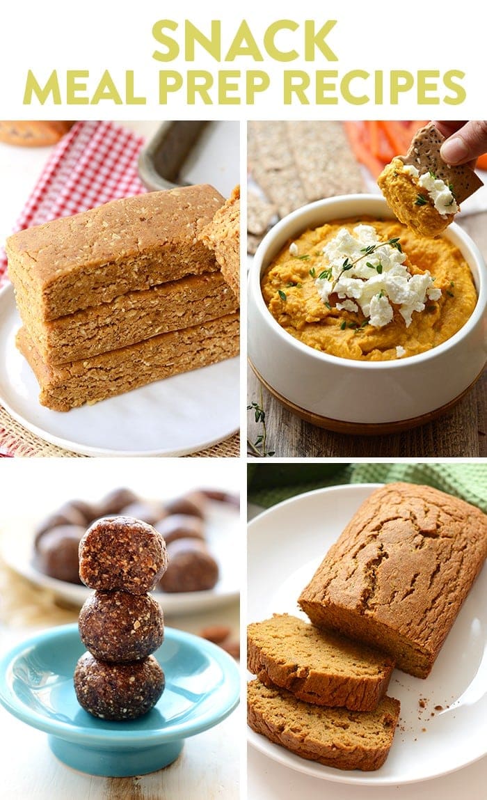 Meal prep snack recipes portioned for grab-and-go eating