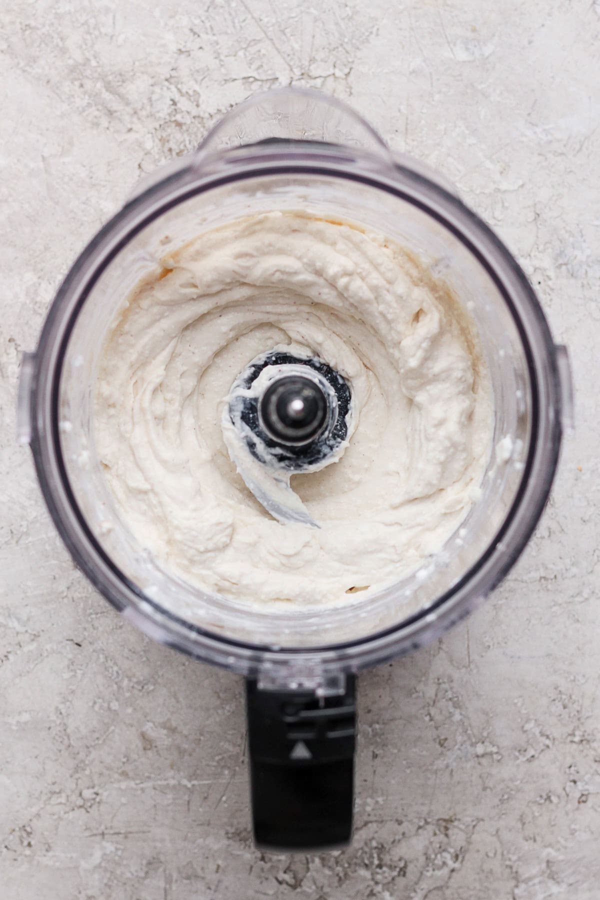 blended apple dip smooth in food processor